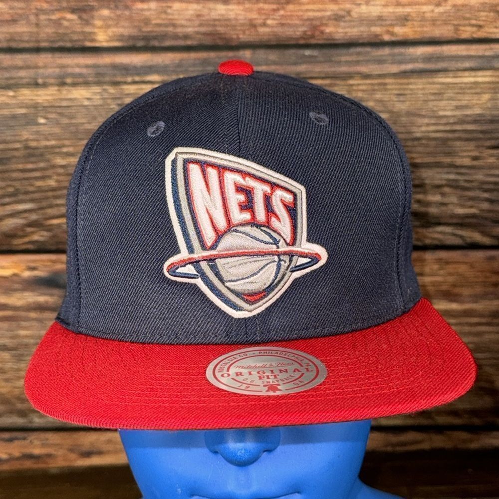 Mitchell & Nets New Jersey Nets SnapBack Hat - Picture 2 of 7